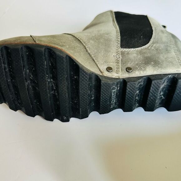 Sorel Lea Wedge Joan Of Arctic Womens Bootie Ankle Shoe SZ 6.5 Gray Leather - Picture 10 of 13